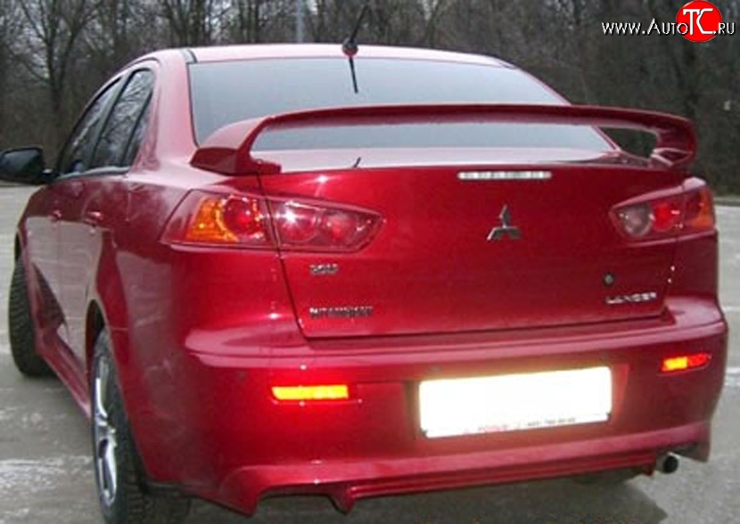 8 199 р. Спойлер Zodiak  Mitsubishi Lancer  10 CY (2007-2017) седан дорестайлинг, седан рестайлинг (Неокрашенный)  с доставкой в г. Майкоп