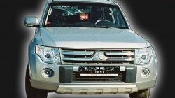 10 499 р. Накладка переднего бампера GT Dynamics Mitsubishi Pajero 4 V80 дорестайлинг (2006-2011) (Дорестайлинг, Неокрашенная)  с доставкой в г. Майкоп. Увеличить фотографию 2