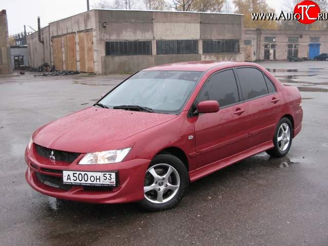 3 399 р. Пороги накладки Mitsubishi Lancer 9 CS седан 2-ой рестайлинг (2005-2009)  с доставкой в г. Майкоп