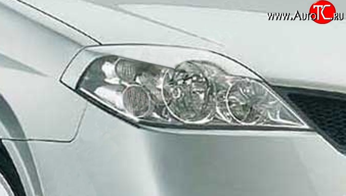 1 249 р. Реснички AS-Concept на фары Nissan Primera 3 седан P12 (2001-2008) (Неокрашенные)  с доставкой в г. Майкоп