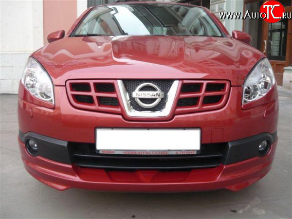 5 799 р. Накладка переднего бампера Городская Легенда Nissan Qashqai 1 дорестайлинг (2007-2010) (Неокрашенная)  с доставкой в г. Майкоп