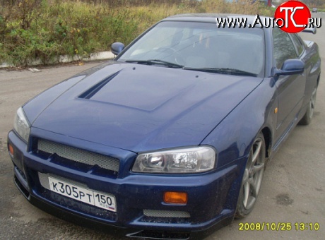 17 249 р. Пластиковый капот GTR Nissan Skyline R34 (1999-2002) (Неокрашенный)  с доставкой в г. Майкоп