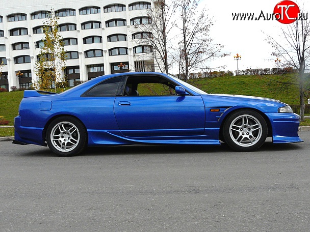 11 649 р. Пороги накладки DoLuck Nissan Skyline R33 (1993-1998) (Неокрашенные)  с доставкой в г. Майкоп