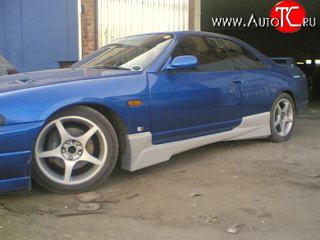 9 549 р. Пороги накладки GTR Nissan Skyline R33 (1993-1998) (Неокрашенные)  с доставкой в г. Майкоп