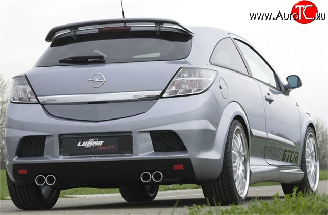 5 349 р. Задний бампер Lumma Opel Astra H GTC хэтчбек 3 дв. дорестайлинг (2004-2006) (Неокрашенный)  с доставкой в г. Майкоп