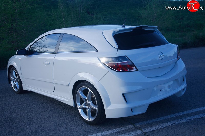 10 399 р. Задний бампер DM-Style  Opel Astra  H GTC (2004-2011) хэтчбек 3 дв. дорестайлинг, хэтчбек 3 дв. рестайлинг (Без сетки, Неокрашенный)  с доставкой в г. Майкоп