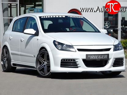 10 499 р. Передний бампер Rieger Opel Astra H хэтчбек 5дв дорестайлинг (2004-2007) (Неокрашенный)  с доставкой в г. Майкоп