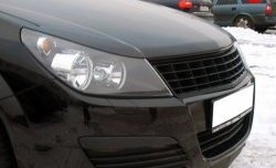 1 149 р. Реснички Sport на фары Opel Astra H GTC хэтчбек 3 дв. рестайлинг (2006-2011) (Неокрашенные)  с доставкой в г. Майкоп. Увеличить фотографию 3