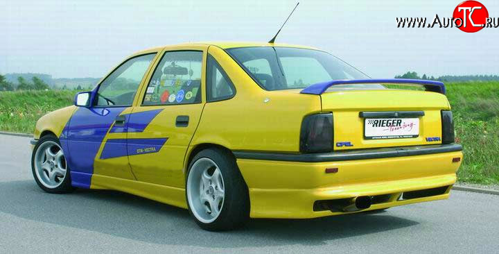 3 449 р. Накладка заднего бампера Rieger Opel Vectra A седан рестайлинг (1992-1995)  с доставкой в г. Майкоп