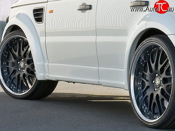 23 899 р. Пороги накладки HAMMAN  Land Rover Range Rover Sport  1 L320 (2005-2009) дорестайлинг (Неокрашенные)  с доставкой в г. Майкоп