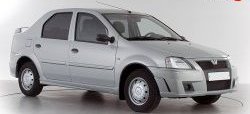 4 249 р. Передний бампер Классик 2 Renault Logan 1 дорестайлинг (2004-2010) (Неокрашенный)  с доставкой в г. Майкоп. Увеличить фотографию 3