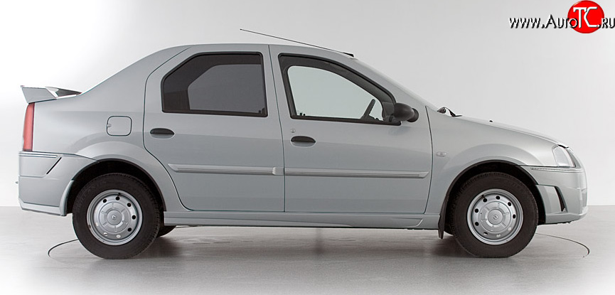 1 549 р. Пороги накладки Классик 2 Renault Logan 1 дорестайлинг (2004-2010) (Неокрашенные)  с доставкой в г. Майкоп