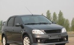 4 699 р. Пороги накладки Power DM 2 Renault Logan 1 рестайлинг (2010-2016) (Неокрашенные)  с доставкой в г. Майкоп. Увеличить фотографию 2