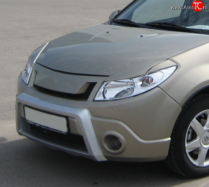 1 849 р. Реснички Kart RS Renault Sandero Stepway (BS) (2010-2014) (Неокрашенные)  с доставкой в г. Майкоп