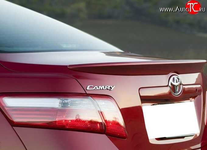 3 199 р. Лип спойлер Style Toyota Camry XV40 рестайлинг (2009-2011) (Неокрашенный)  с доставкой в г. Майкоп