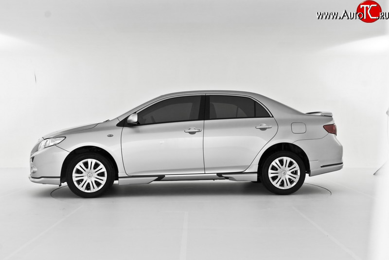 2 499 р. Пороги RS Toyota Corolla E150 седан дорестайлинг (2006-2010) (Неокрашенные)  с доставкой в г. Майкоп