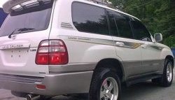 8 949 р. Спойлер Sport со стоп-сигналом Toyota Land Cruiser 100 1-ый рестайлинг (2002-2005) (Неокрашенный)  с доставкой в г. Майкоп. Увеличить фотографию 2