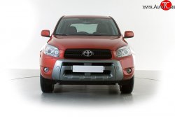 2 899 р. Накладка переднего бампера Toyota RAV4 XA305 5 дв. дорестайлинг (2005-2009) (Неокрашенная)  с доставкой в г. Майкоп. Увеличить фотографию 2