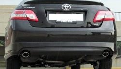 8 949 р. Накладка заднего бампера Sport Edition Toyota Camry XV40 рестайлинг (2009-2011) (Неокрашенная)  с доставкой в г. Майкоп. Увеличить фотографию 2