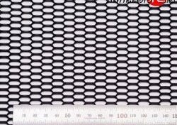 Алюминиевая чёрная сетка Шестигранник Nissan Qashqai +2 1 J10 дорестайлинг (2008-2010)