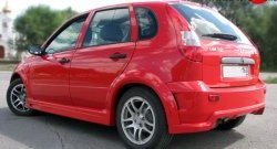 8 929 р. Задний бампер TMS-GTI Лада Калина 1119 хэтчбек (2004-2013) (Неокрашенный)  с доставкой в г. Майкоп. Увеличить фотографию 2