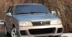 7 799 р. Передний бампер Solo-DM Лада 21099 (1990-2004) (Без сетки, Неокрашенный)  с доставкой в г. Майкоп. Увеличить фотографию 2