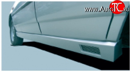 919 р. Пороги накладки АКС Лада 2110 седан (1995-2007) (Неокрашенные)  с доставкой в г. Майкоп