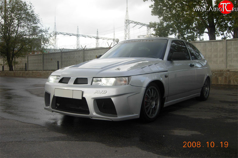 7 699 р. Передний бампер AVR  Лада 2112 (2002-2009) купе (Неокрашенный)  с доставкой в г. Майкоп