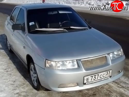 5 199 р. Передний бампер Bunker Лада 2112 хэтчбек (1999-2008) (Неокрашенный)  с доставкой в г. Майкоп