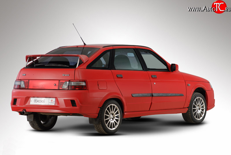 4 499 р. Задний бампер Гранд Эволюция Лада 2112 купе (2002-2009) (Неокрашенный)  с доставкой в г. Майкоп