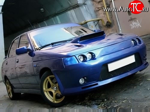 4 049 р. Маска под модульную оптику LukOil X4 на 4 фары Лада 2112 купе (2002-2009)  с доставкой в г. Майкоп
