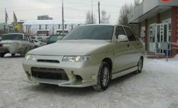 5 699 р. Передний бампер Лукойл Спорт Лада 2112 хэтчбек (1999-2008) (Неокрашенный)  с доставкой в г. Майкоп. Увеличить фотографию 2