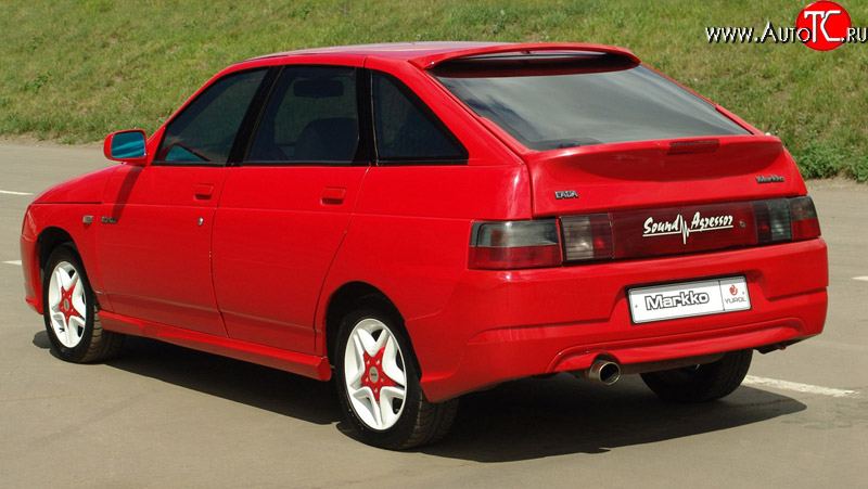 4 499 р. Задний бампер Маркко Лада 2112 купе (2002-2009) (Неокрашенный)  с доставкой в г. Майкоп