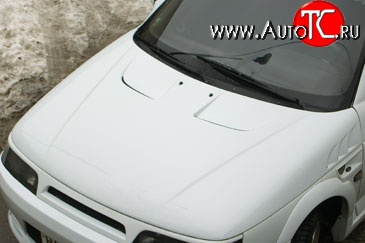 9 399 р. Пластиковый капот WRC Лада 2112 купе (2002-2009) (Неокрашенный)  с доставкой в г. Майкоп