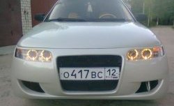 4 799 р. Передний бампер Я - Робот под штатную оптику Лада 2112 хэтчбек (1999-2008) (Неокрашенный)  с доставкой в г. Майкоп. Увеличить фотографию 2