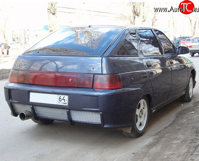 4 599 р. Задний бампер M-VRS V2 Лада 2112 хэтчбек (1999-2008) (Неокрашенный)  с доставкой в г. Майкоп