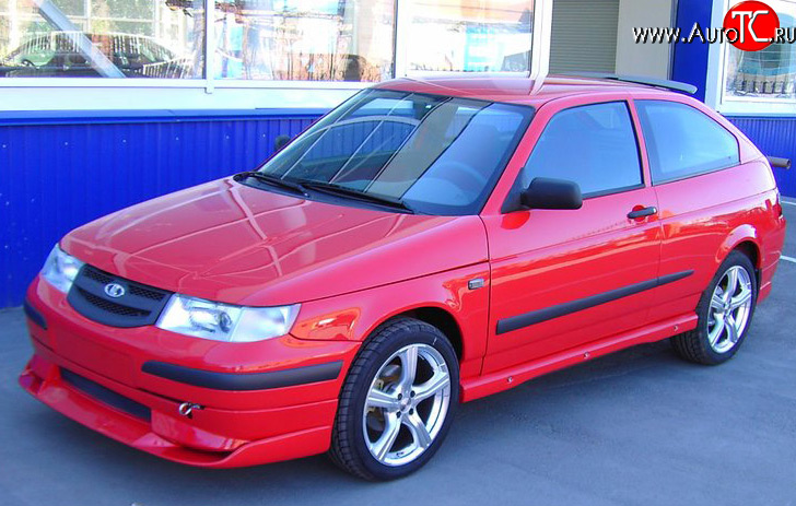 5 499 р. Спойлер SVR переднего бампера Лада 2112 купе (2002-2009) (Неокрашенная)  с доставкой в г. Майкоп