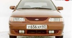 1 099 р. Накладка на передний бампер Кураж  Лада 2110 (1995-2007) седан (Неокрашенная)  с доставкой в г. Майкоп. Увеличить фотографию 3