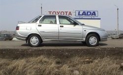1 329 р. Пороги накладки Spider Лада 2110 седан (1995-2007) (Неокрашенные)  с доставкой в г. Майкоп. Увеличить фотографию 3