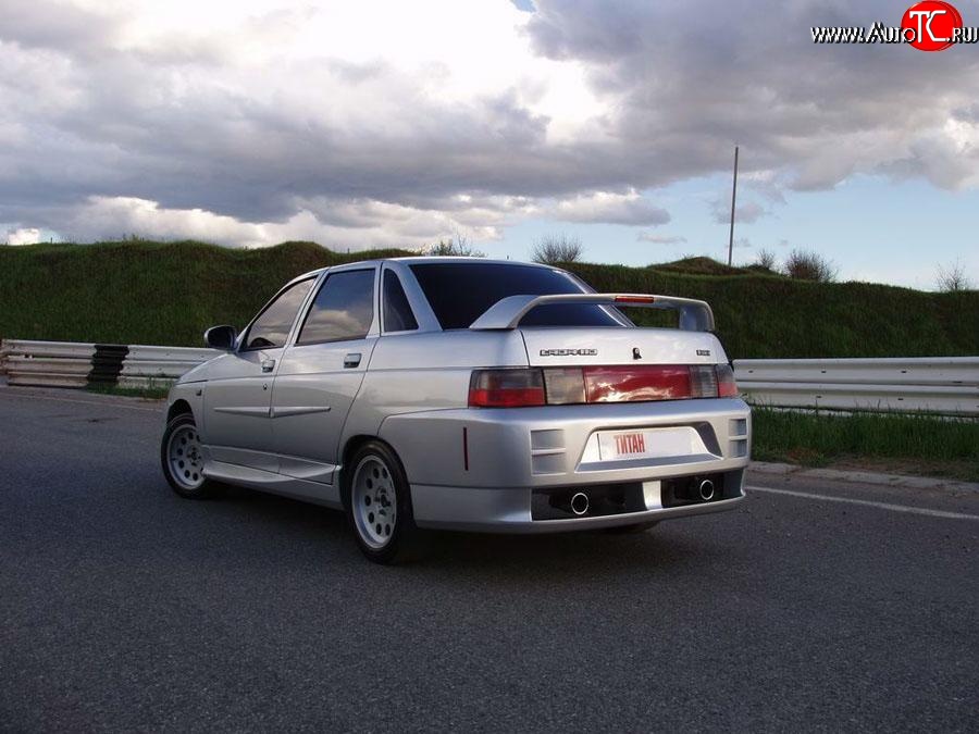 9 799 р. Задний бампер Titan Racing  Лада 2110 (1995-2007) седан (Неокрашенный)  с доставкой в г. Майкоп