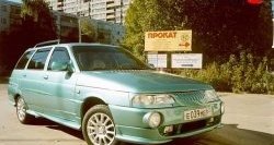 979 р. Накладка Кураж на передний бампер  Лада 2111 (1998-2009) универсал (Неокрашенная)  с доставкой в г. Майкоп. Увеличить фотографию 3