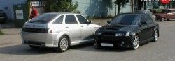 8 149 р. Задний бампер X1 с расширителями арок с расширителями арок Лада 2112 хэтчбек (1999-2008) (Неокрашенный)  с доставкой в г. Майкоп. Увеличить фотографию 3