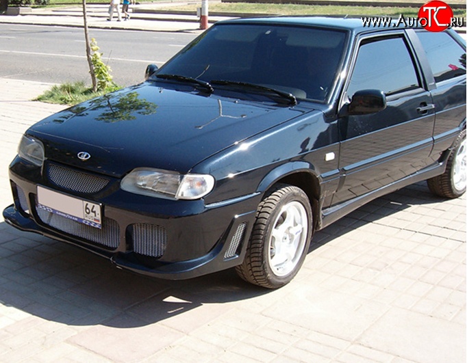 3 099 р. Передний бампер M-VRS Лада 2113 (2004-2013) (Неокрашенный)  с доставкой в г. Майкоп