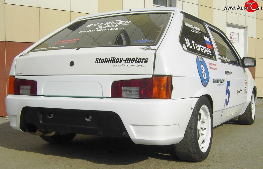 3 899 р. Задний бампер Evo Лада 2108 (1984-2003) (Неокрашенный)  с доставкой в г. Майкоп