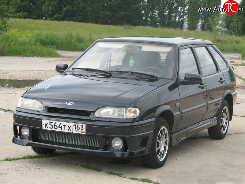 7 799 р. Передний бампер DM Лада 2113 (2004-2013) (Без сетки, Неокрашенный)  с доставкой в г. Майкоп
