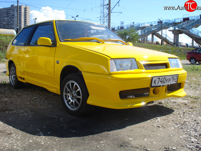 4 449 р. Передний бампер Фанат Лада 21099 (1990-2004) (Неокрашенный)  с доставкой в г. Майкоп