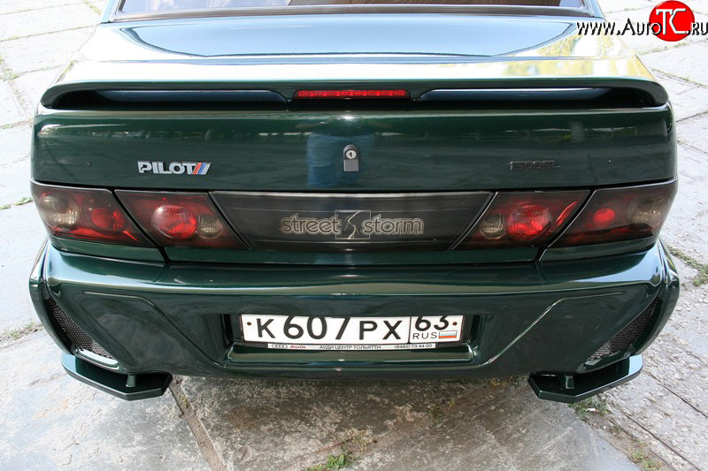 2 189 р. Накладки Lex-Line на задний бампер LEX Лада 2115 (1997-2012) (Неокрашенная)  с доставкой в г. Майкоп