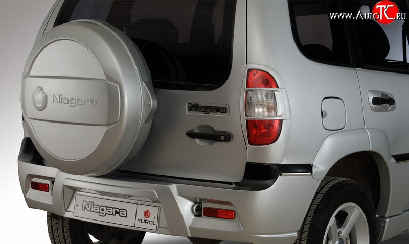 3 099 р. Бокс запасного колеса Ниагара 2 Chevrolet Niva 2123 дорестайлинг (2002-2008) (Неокрашенный)  с доставкой в г. Майкоп