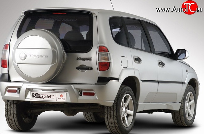 709 р. Комплект накладок Ниагара 2 на фонари (до 2009 г) Chevrolet Niva 2123 дорестайлинг (2002-2008) (Неокрашенные)  с доставкой в г. Майкоп