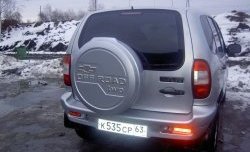 3 399 р. Бокс запасного колеса Off-Road  Chevrolet Niva  2123 (2009-2020), Лада 2123 (Нива Шевроле) (2002-2021), Лада Нива Трэвел (2021-2025) (Неокрашенный)  с доставкой в г. Майкоп. Увеличить фотографию 3